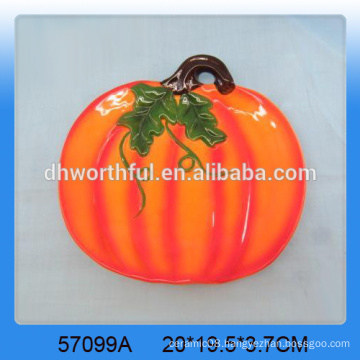 Lovely pumpkin ceramic party fruit platter